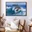 «Dolphins In Hawaii Wall Art»-1426670453