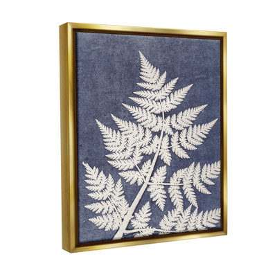 " Forest Fern Silhouette Floater Frame " by Pernille Folcarelli