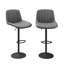 Adjustable Height Counter Stool with Metal Frame-519704184