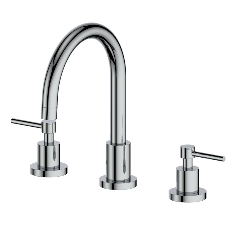 Studio Widespread Bathroom Faucet with Drain Assembly, Chrome