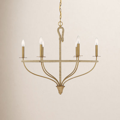 Elissar 6 - Light Metal Dimmable Chandelier