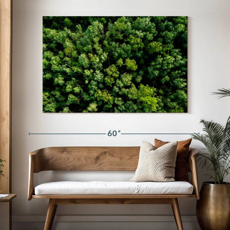 Alvord Lush Green Woodland, 34" H x 51" W