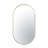 Capsule Wall Mirror - 22"W x 40"H Mirror - Gold