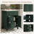 24" Bathroom Vanity With Premium Ceramic Basin-136831572