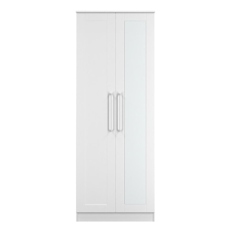 Charone Manufactured Wood Wardrobe, Grey Ash