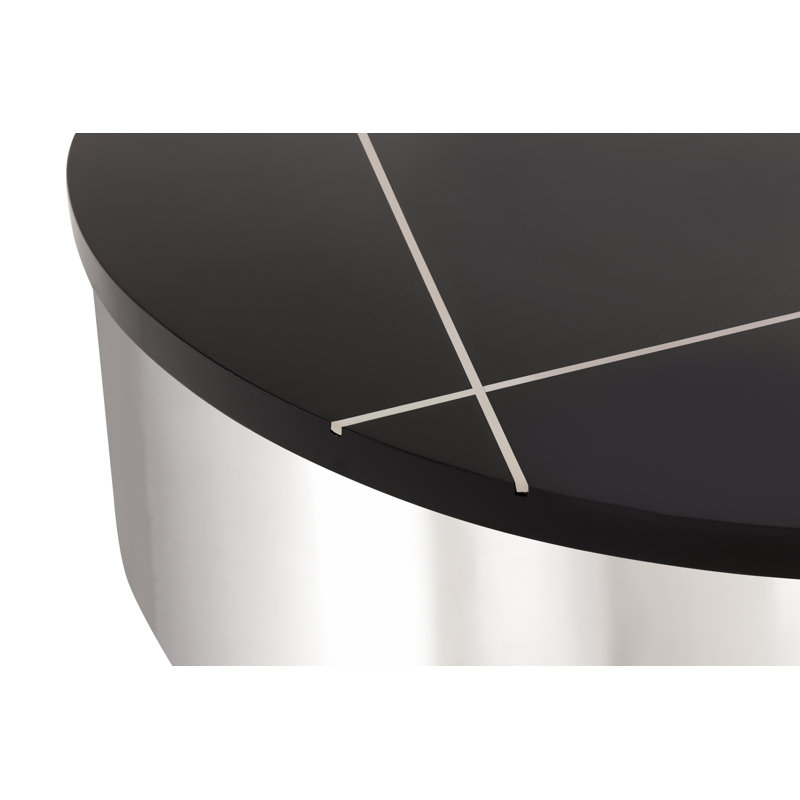 Ensemble de 3 tables de groupage Vanita, Argent argent