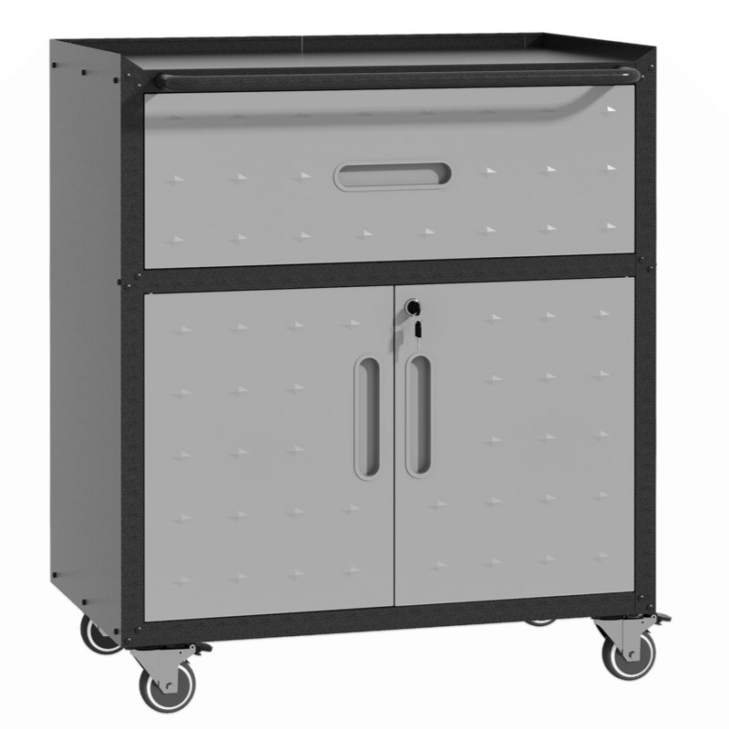 Sturdy and Durable Metal Tool Cabinet Mobile Heavy-Duty Storage Cabinet Rolling Tool Storage Cabinet