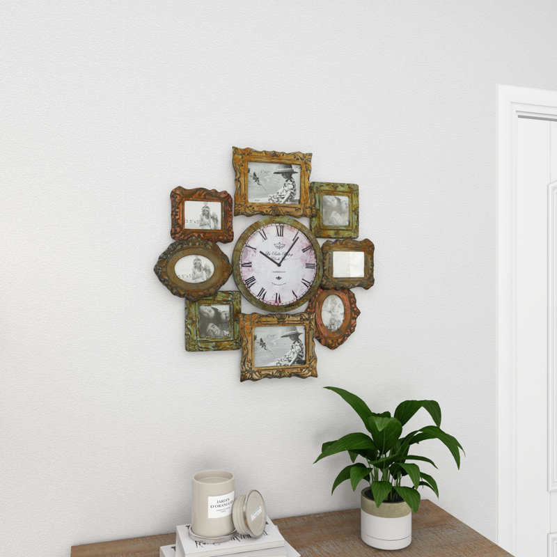 Shahid Metal Clock With Photo Frame