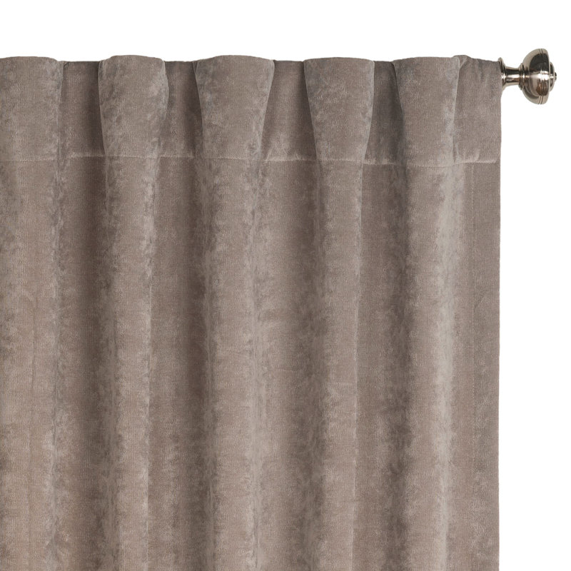 Padma Semi Sheer Curtain Single Panel, Walnut