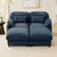 Canapé modulaire en chenille 2 places avec repose-pieds mobile Gailey, sièges profonds, coussins lombaires et coussins en forme de nuage-1322267484