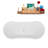 70.5'' x 31.5'' Soaking Acrylic Bathtub-95288535