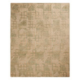 Hand Knotted Wool Geometric Area Rug