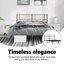 Meryah 12" Metal Bed Frame with Headboard No Mattress-1805999797