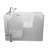 Ella Wheelchair Transfer 30"x52" Acrylic Air and Hydro Massage Walk-In Bathtub with Left Outward Swing Door, 5 Piece Fast Fill Faucet, 2" Dual Drain-370951788