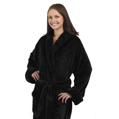 Fleece Gender Neutral Bathrobe with Pockets