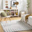Tapis beige à poils longs Bartletto-125476102-125476098