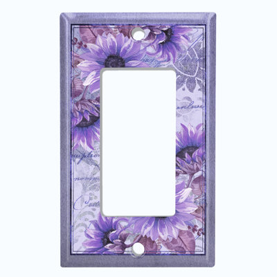 Patterned 1 - Gang Toggle Light Switch Standard Wall Plate