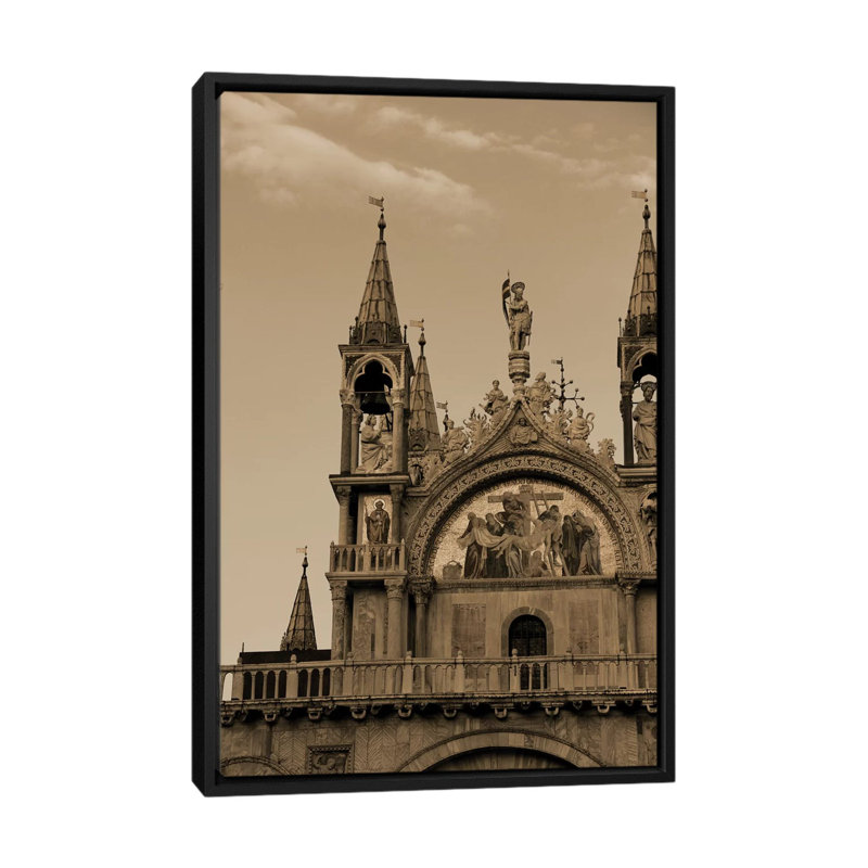 «Architettura di Italia V» par Greg Perkins, reproduction sur toile tendue sur châssis, Toile avec cadre flottant noir