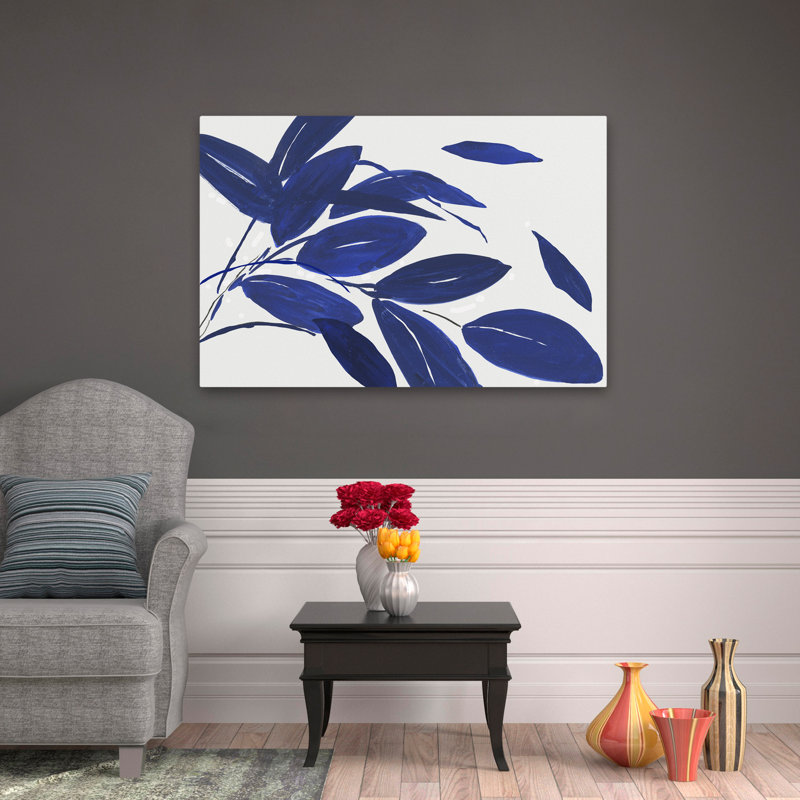 Plantes, fleurs, abstrait, paysage, nature, jour joyeux I, art mural, H 32 po x l 48 po