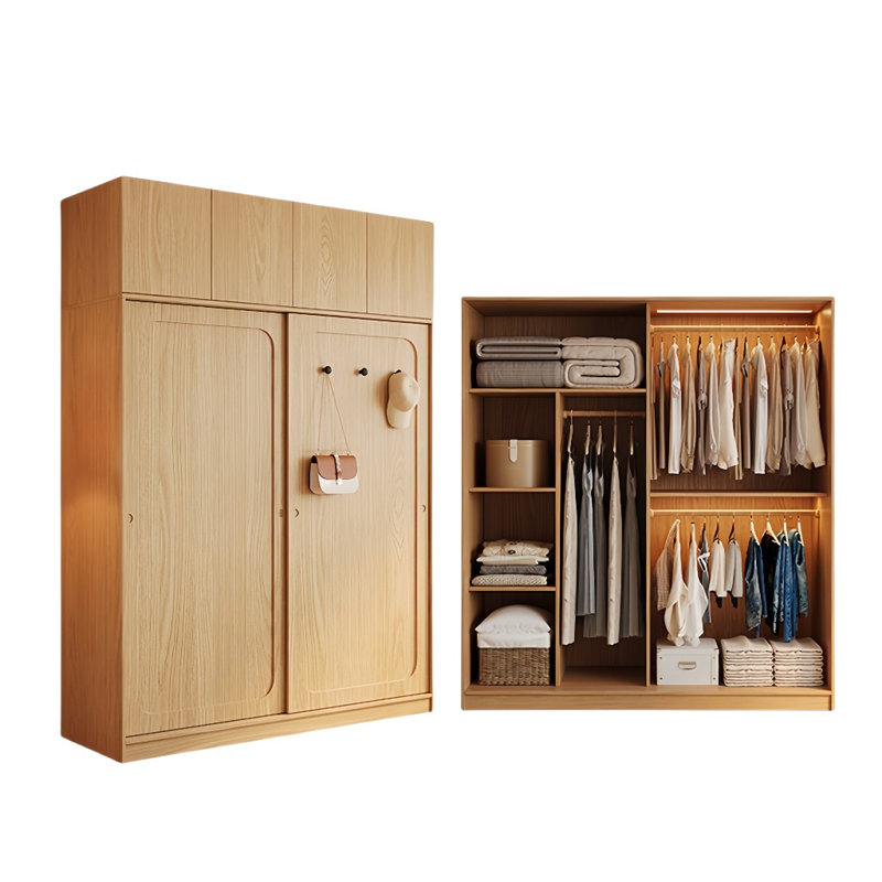 Simple Fashion Wardrobe, 98.43" H x 70.87" W x 23.62" D