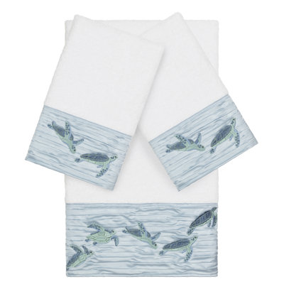 Mia Embellished 3 Piece Towel Set