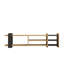 Meuble télé de style scandinave, saphir et anthracite, 60,6 po x 15,7 po x 10,2 po | 100% panneau de particules enduit de mélamine, épaisseur: 0,7 pouce | Plusieurs tablettes pour un rangement supplémentaire, design moderne et élégant