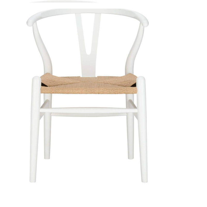 Chaise Woodcord, Blanc, Blanc