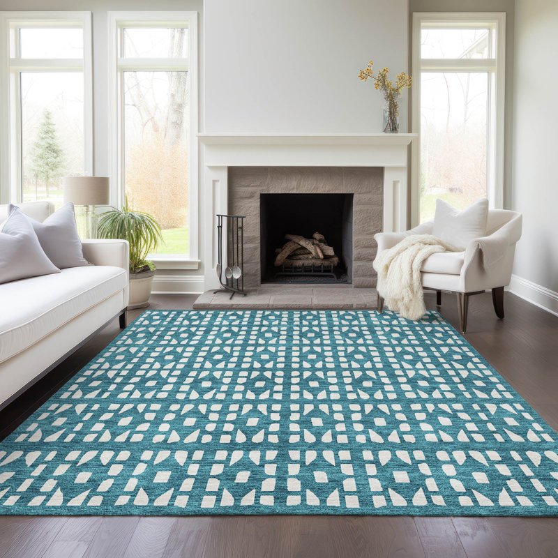  Chayden Area Rug with Non-Slip Backing, Rectangle 10' x 14'