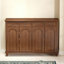 Banc de rangement pour chaussures en bois massif brun noisette