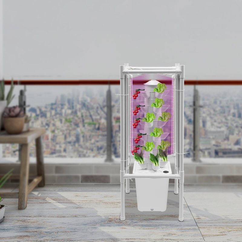 Ensemble de culture vertical Hydroponics, Blanc
