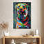 Chien abstrait en acrylique Brampt-108443825