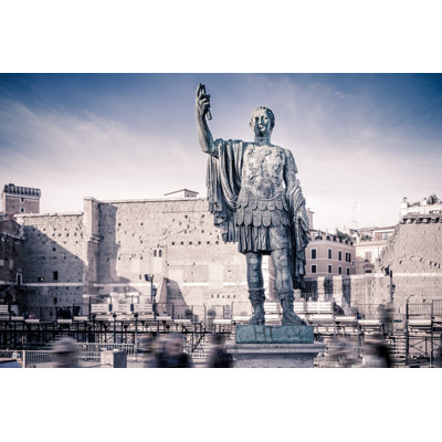 Statue Of Gaius Julius Caesar by LorenzoPatoia - Wrapped Canvas Print