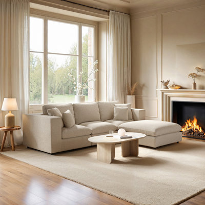 4 Seater Chaise End Sofa