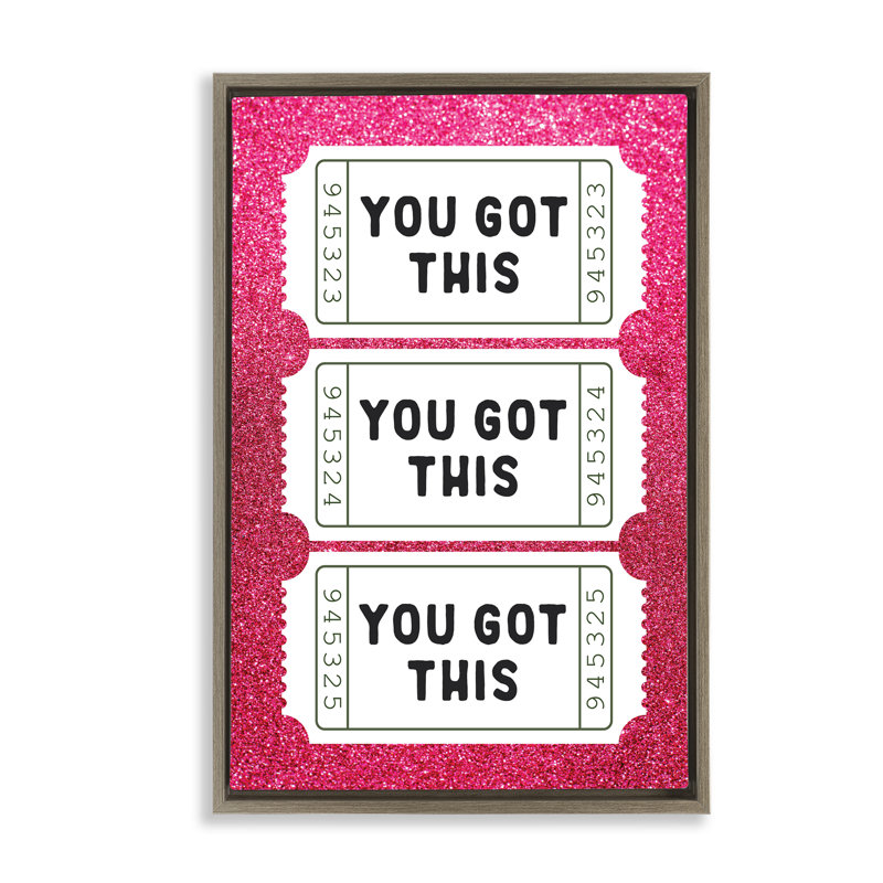Cadre flottant You Got This, Cadre flottant orme Montalcino, H 25 po x l 17 po