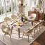 Chaise de salle à manger rembourrée en bois courbé de style moderne du milieu du siècle Dowden avec accoudoirs-2064324649-2067432192