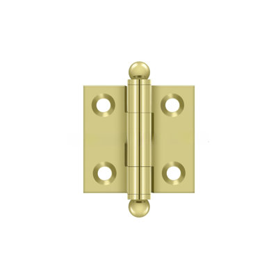 Deltana CH1515U3 1-1/2" x 1-1/2" Hinge, w/ Ball Tips in Polished Brass Pair