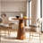 39.37" H Round Solid Wood Bar Table, Counter Height Pub Table for Home Bar, Kitchen