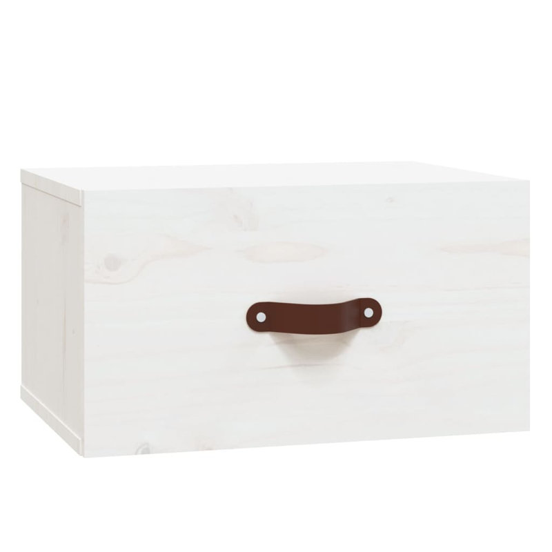 Kashina 40cm W Solid Wood Bedside Table, White