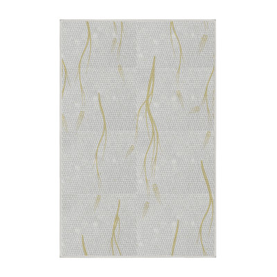 Tapis blanc cassé tissé à la machine