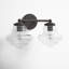 Marah 2 Light Transparent Dimmable Vanity Light-1209264428
