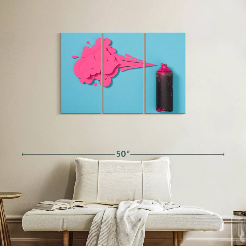 Senne Creative rose, peinture en aérosol, H 24 po x l 38 po