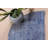 Vintage Small Round Antique Blue Turkish Rug Ideal For Entryway Or As A Gift For Him