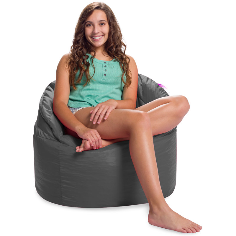 Bean Bag Chair for Kids, Teens and Adults, Structured Comfy Bean Bag Seat for Living Rooms, Bedrooms And Basements, Sonoma Lounge Chair, Multiple Colors and Fabrics