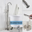 Akaash Floor Clawfoot Tub Faucet Bath Filler