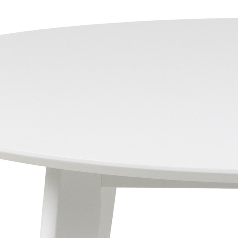 Fenja Round Dining Table, 76 H x 105 L x 105 W cm, White