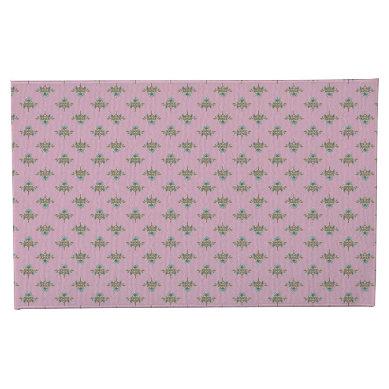 Paillasson Flora, Rose, L 17 po x L 24 po