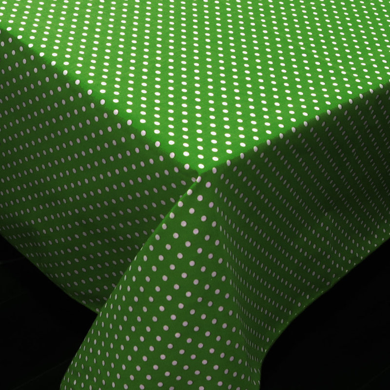 Nappes Mini Dots, L 58 po x L 72 po, Vert / blanc
