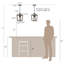 Luminaire suspendu géométrique 1 lumière Mulrooney