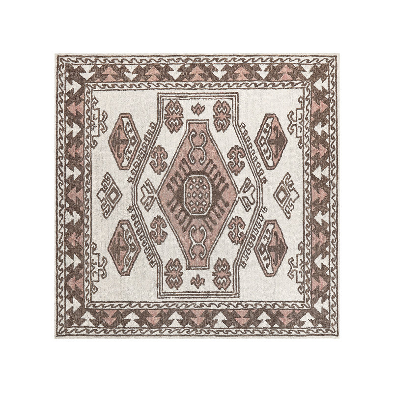 Aivo Moroccan Wool Hand Woven Area Rug, Rectangle 200 x 200cm