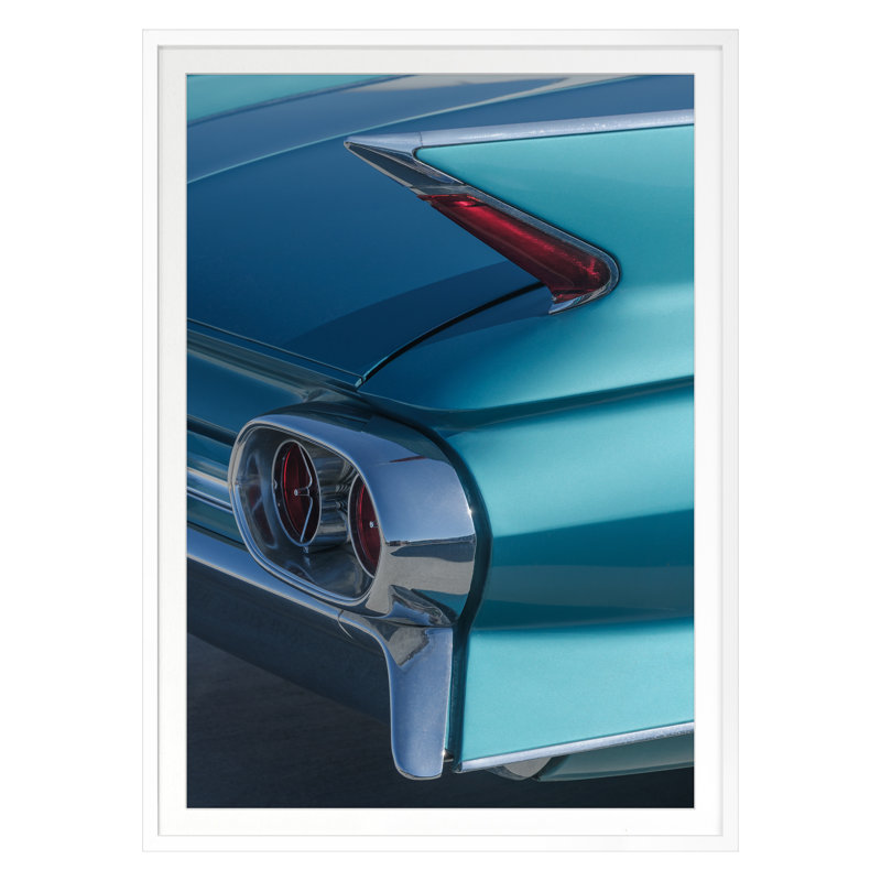 Classic Car 2 Print by Payne, Mimi, 30'' H x 22'' W, White Single Picture Framed
